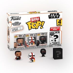 Funko Bitty Pop! Star Wars The Mandalorian 4-Pack Series 4, Collector’s Set- NIB